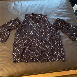 American Eagle shoulder hole blouse